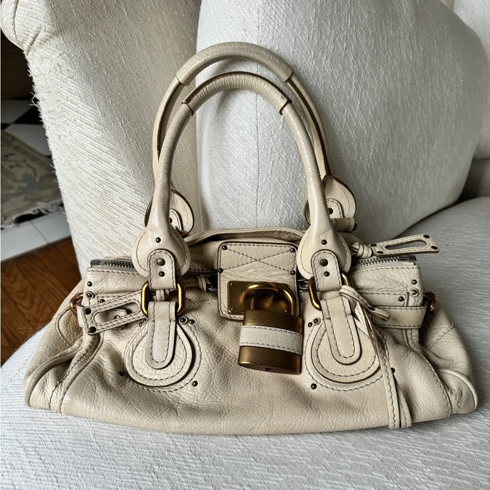 Vintage cream Chloe Paddington Bag - Picture 3 of 16